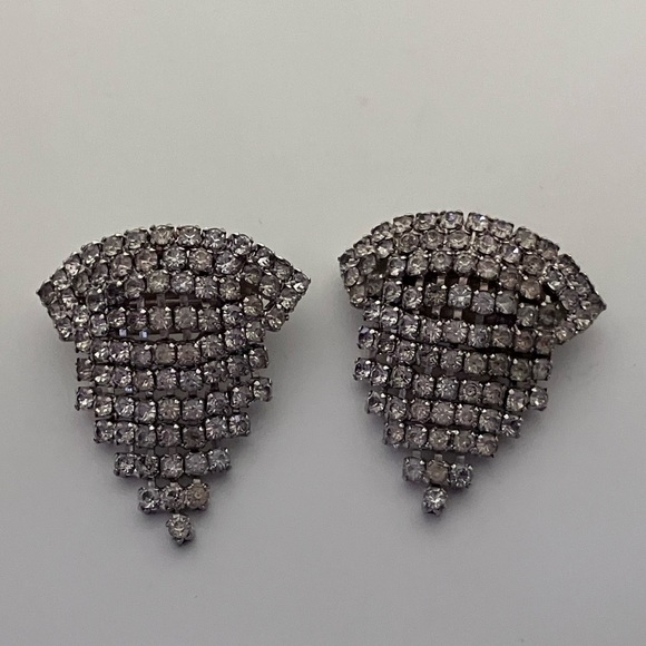 Rhinestone Crystal Vintage Shoe Clips - Picture 2 of 5